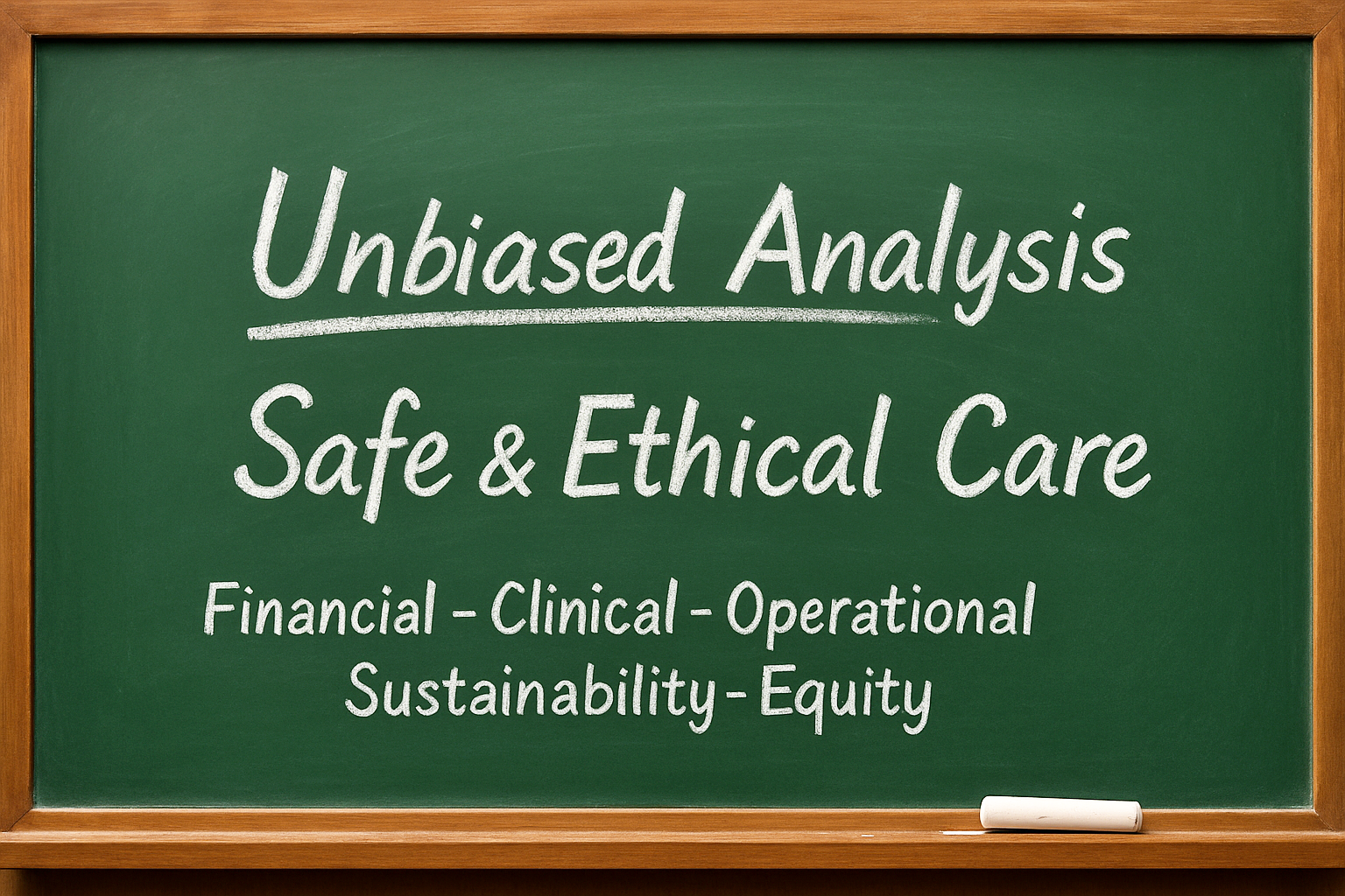 unbiased analysis, safe & ethical care